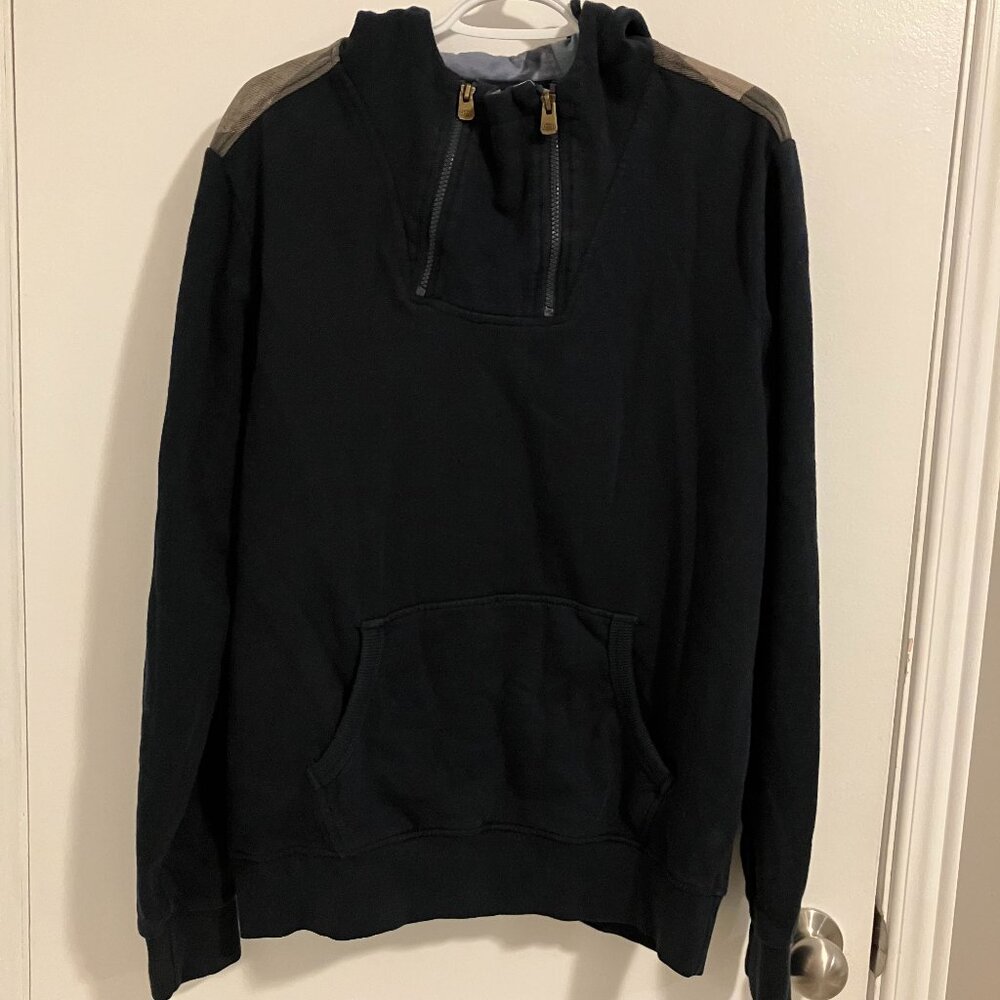 Desigual Men's 1/4 Zips Heavyweight Slim Fitted Hoodie Sweater Size Medium